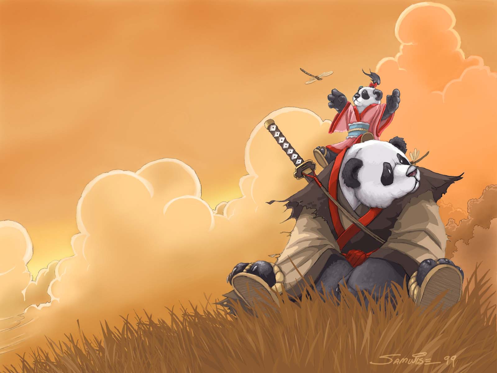 HD desktop wallpaper featuring a panda.