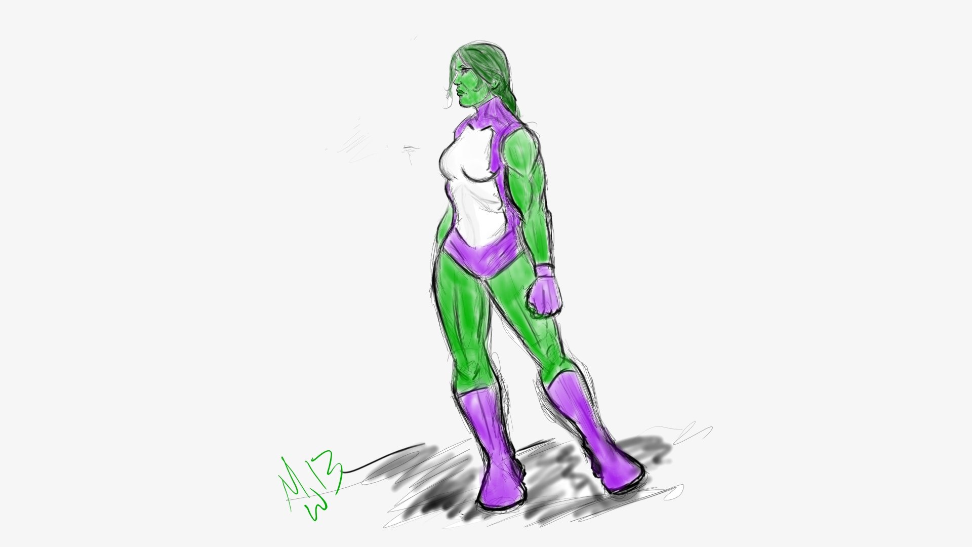 Download Comic She-Hulk 8k Ultra HD Wallpaper