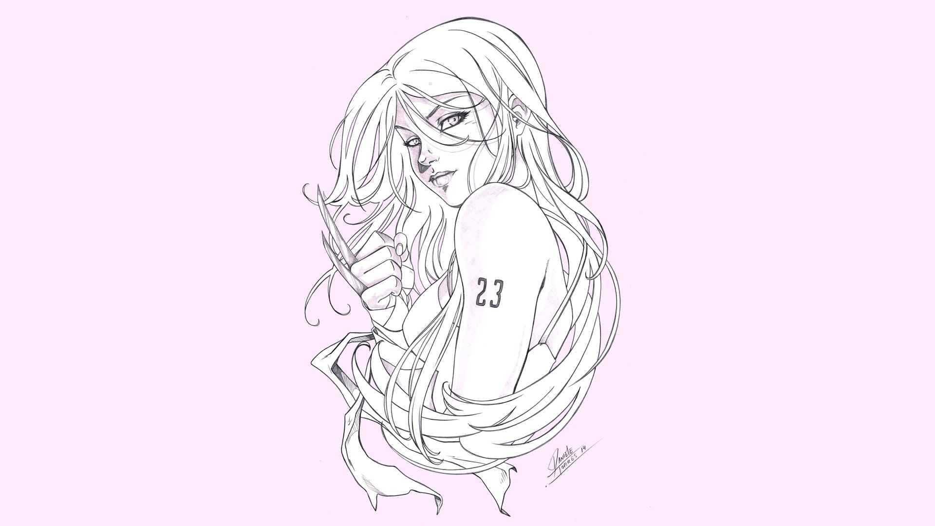 Download Comic X-23 8k Ultra HD Wallpaper