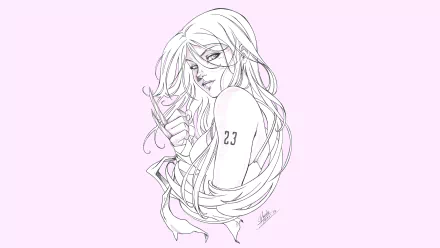 Comic X-23 HD Desktop Wallpaper | Background Image