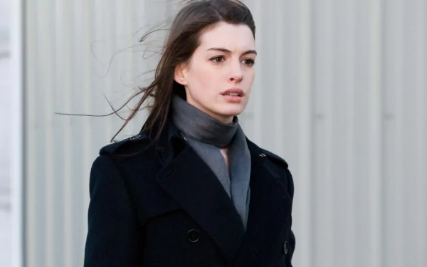 scarf coat Celebrity Anne Hathaway HD Desktop Wallpaper | Background Image