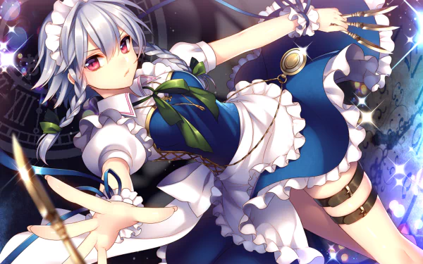 Sakuya Izayoi Anime Touhou HD Desktop Wallpaper | Background Image