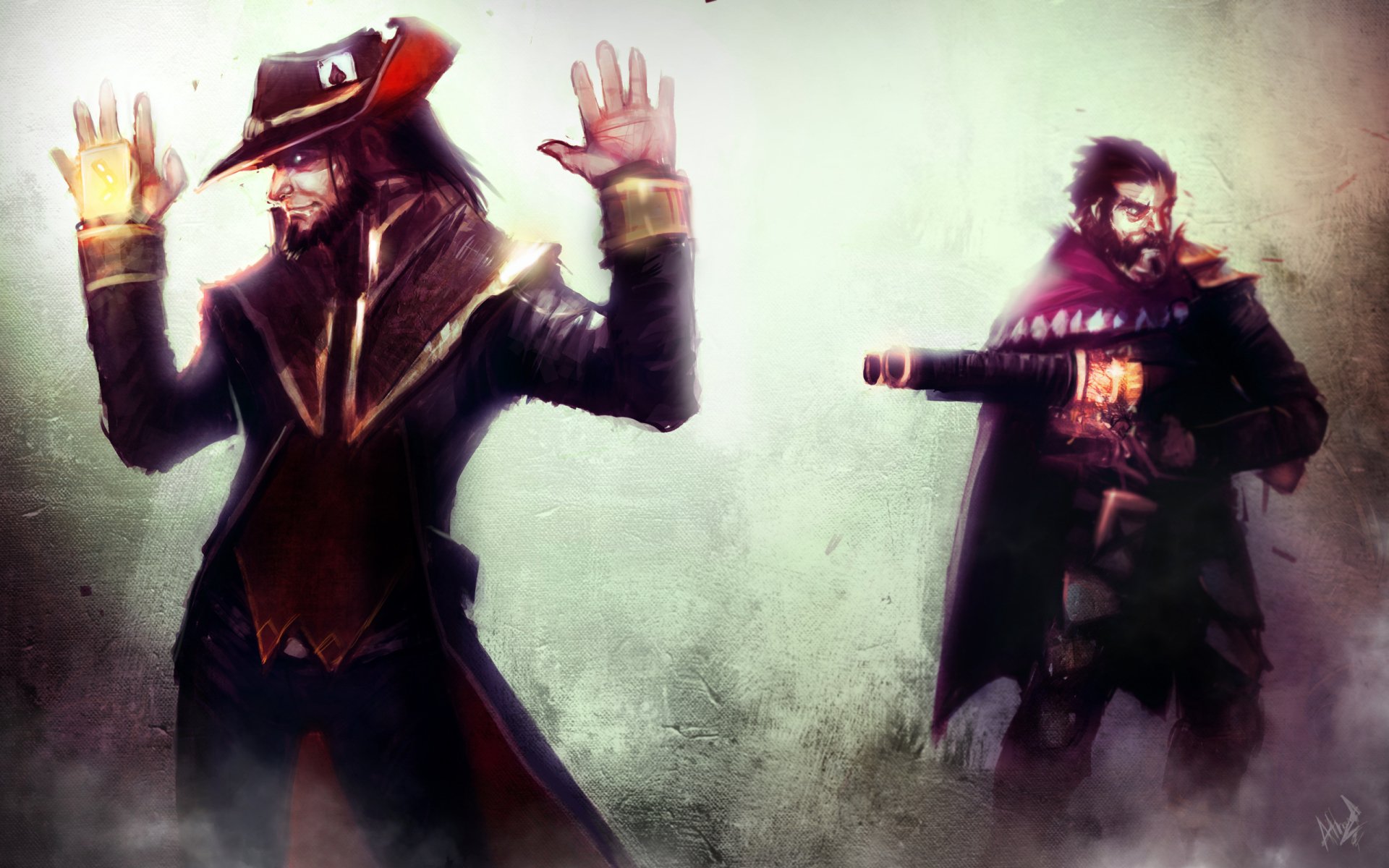 Download Twisted Fate (League Of Legends) Graves (League Of Legends) Video Game League Of Legends HD Wallpaper by ArtisticPhenom