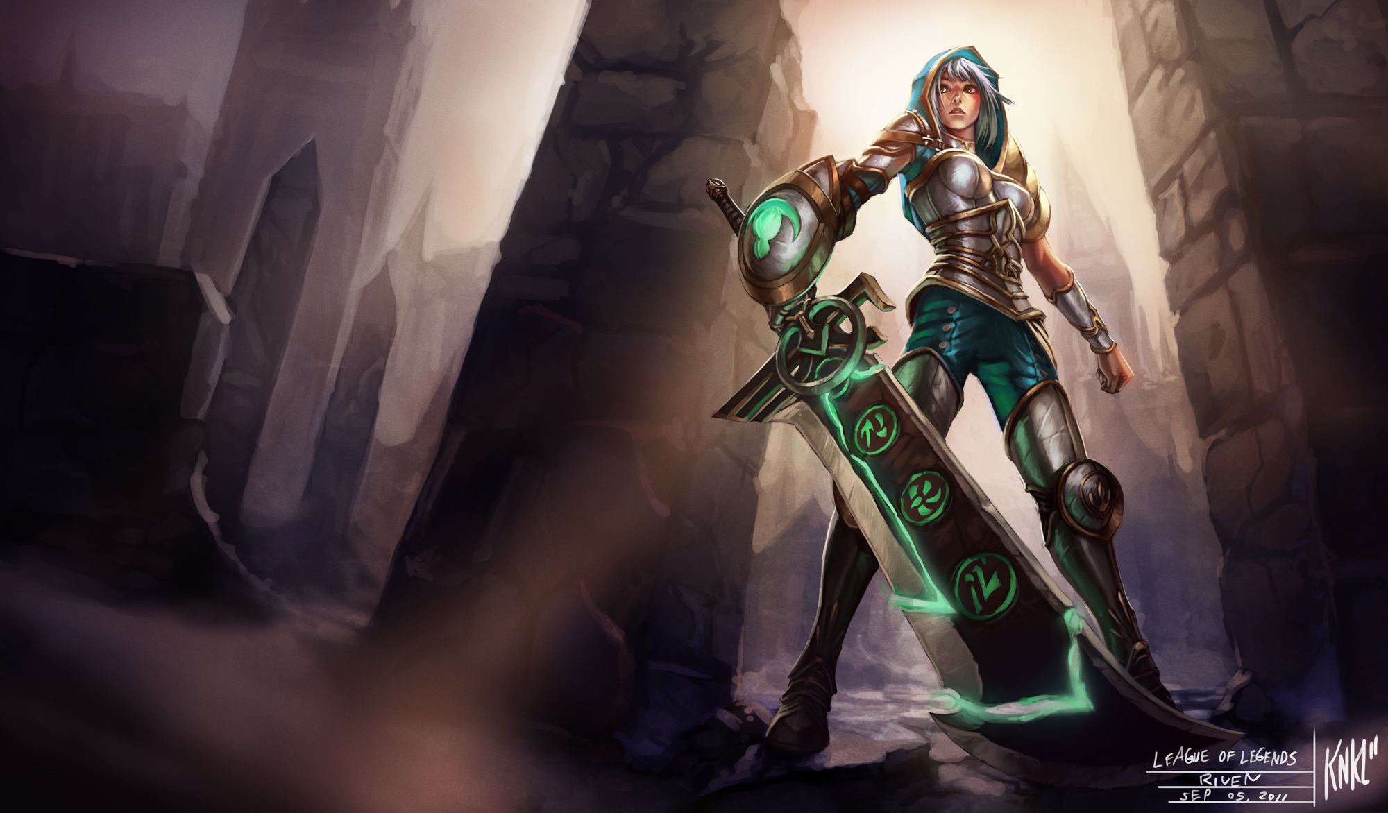 Dragonblade Riven - LoLWallpapers