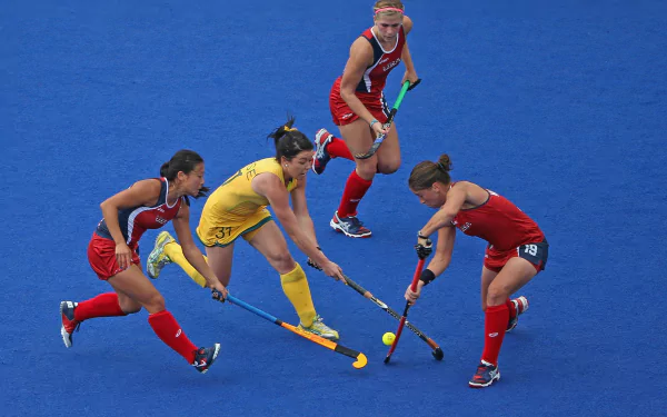 Field hockey Sports HD Desktop Wallpaper | Background Image