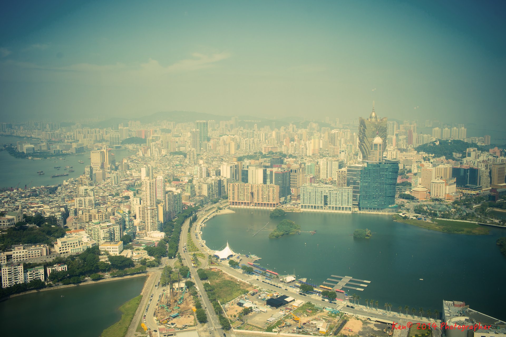 Download City Grand Lisboa Hotel Panorama Megapolis China Man Made Macau 4k Ultra HD Wallpaper by Ken
