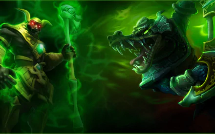 Nasus (League Of Legends) Renekton (League Of Legends) video game League Of Legends HD Desktop Wallpaper | Background Image