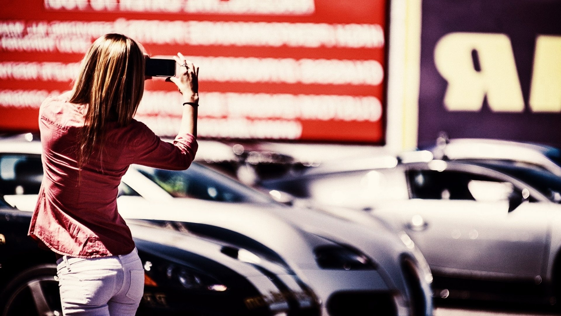 Download Woman Rear HD Wallpaper