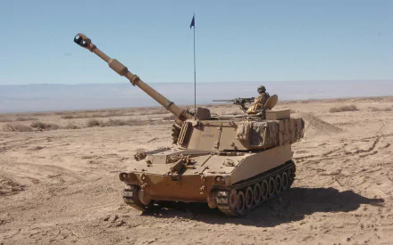 military M109 Howitzer HD Desktop Wallpaper | Background Image