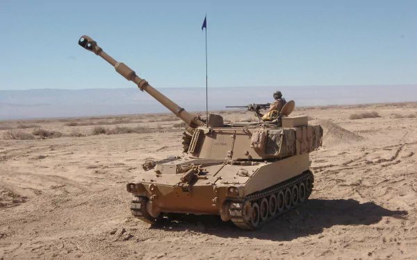military M109 Howitzer HD Desktop Wallpaper | Background Image