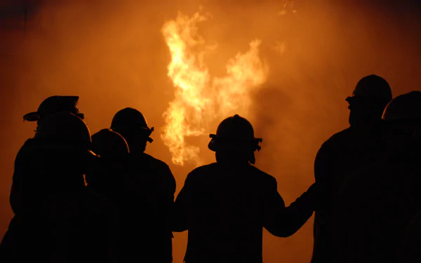 man firefighter HD Desktop Wallpaper | Background Image