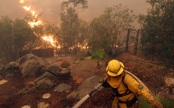 man firefighter HD Desktop Wallpaper | Background Image