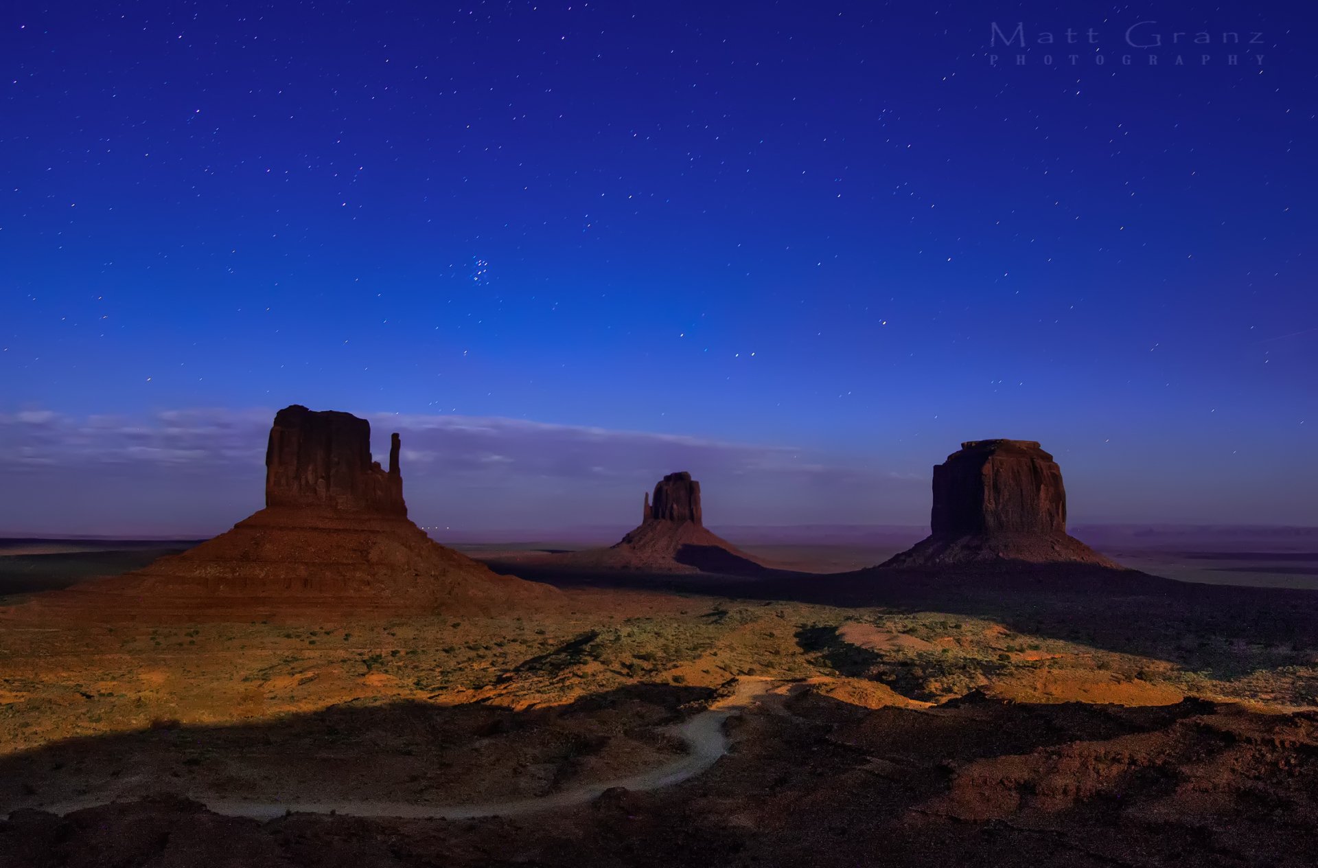 Download Star Sky Utah Desert Nature Monument Valley HD Wallpaper by ...