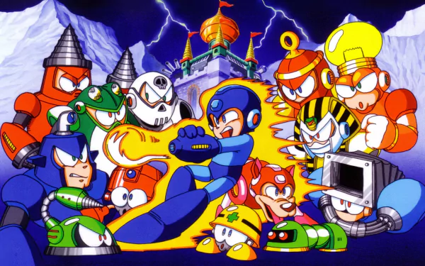 video game Mega Man 4 HD Desktop Wallpaper | Background Image
