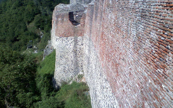 man made Poenari Castle HD Desktop Wallpaper | Background Image