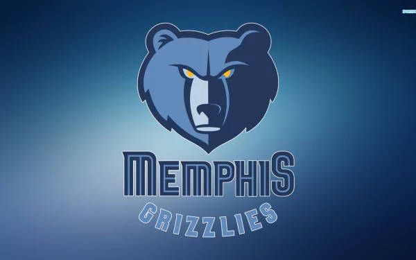 HD PC desktop wallpaper featuring the Memphis Grizzlies logo with a fierce bear head and team name in bold sports design.