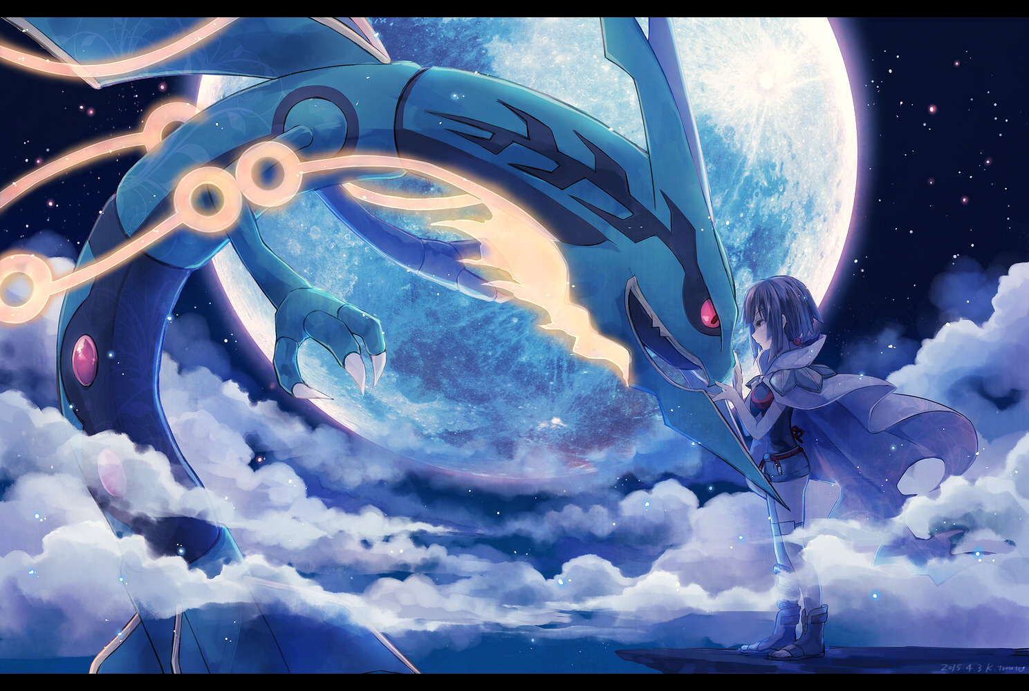 Shiny mega rayquaza HD wallpapers