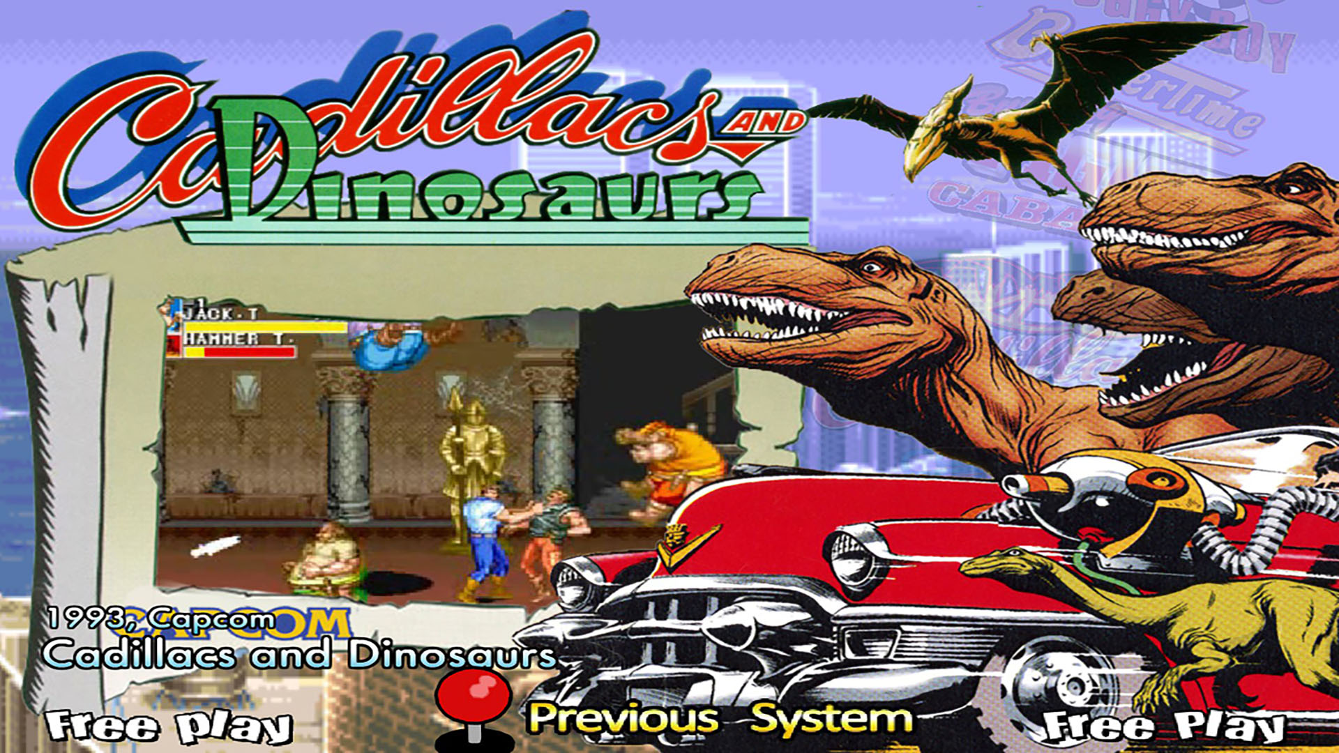 Cadillacs and Dinosaurs, arcade.  Game download free, Dinosaur games,  Classic video games