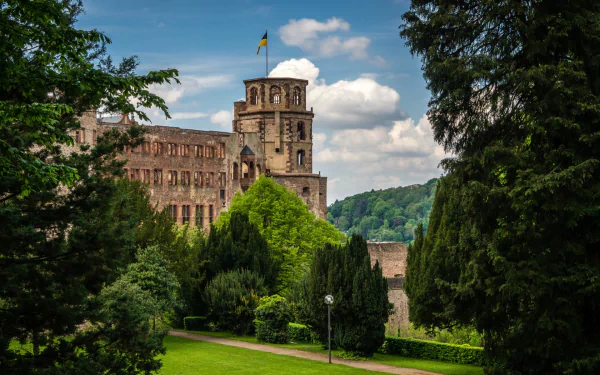 man made Heidelberg Castle HD Desktop Wallpaper | Background Image