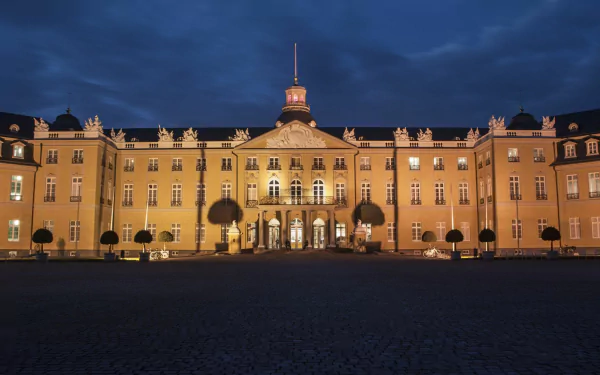 man made Karlsruhe Palace HD Desktop Wallpaper | Background Image