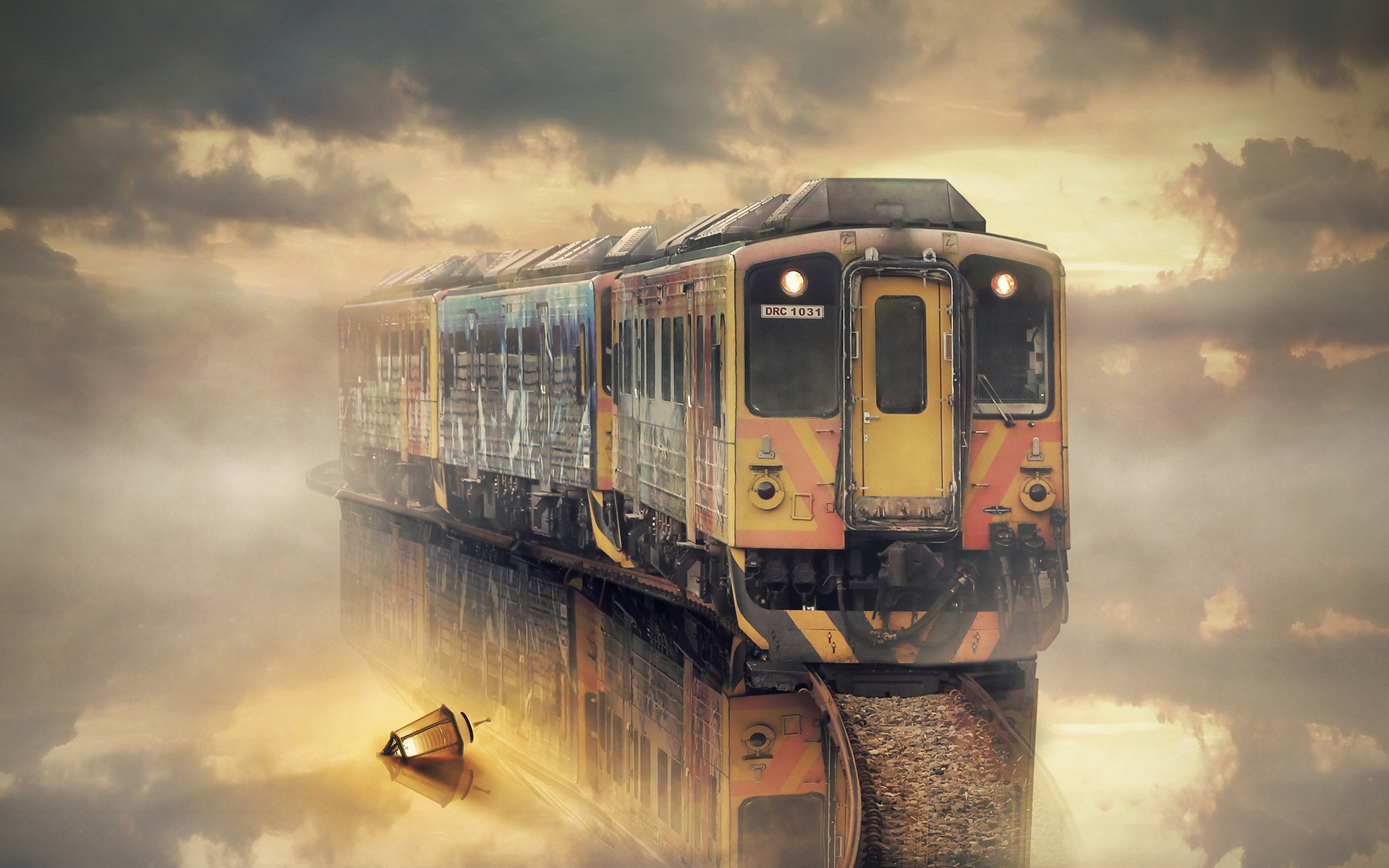 A dream train in the mist by Even Liu