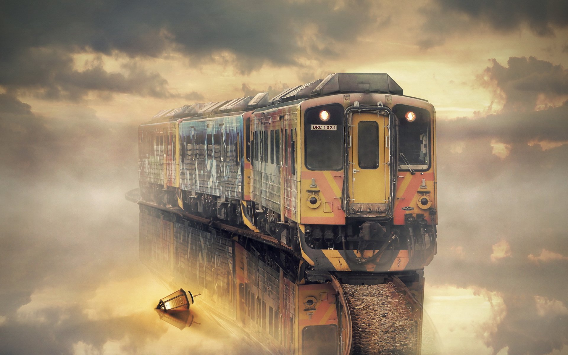 A Dream Train In The Mist Full HD Wallpaper And Background Image
