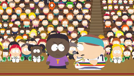 Red McArthur Kevin Stoley Bebe Stevens Tweek Tweak Clyde Donovan Kenny McCormick Kyle Broflovski Stan Marsh Eric Cartman Tolkien Black TV Show South Park HD Desktop Wallpaper | Background Image