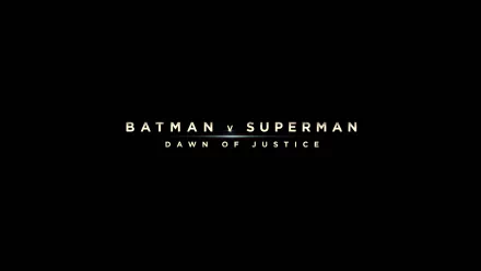 HD desktop wallpaper for Batman V Superman: Dawn of Justice featuring the movie's title in white text on a black background.