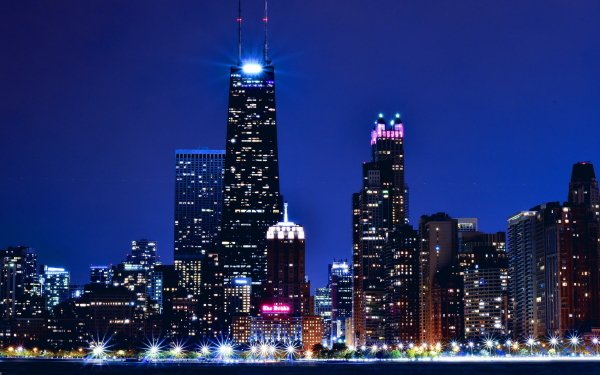 Man Made Chicago Cities United States HD Wallpaper | Background Image