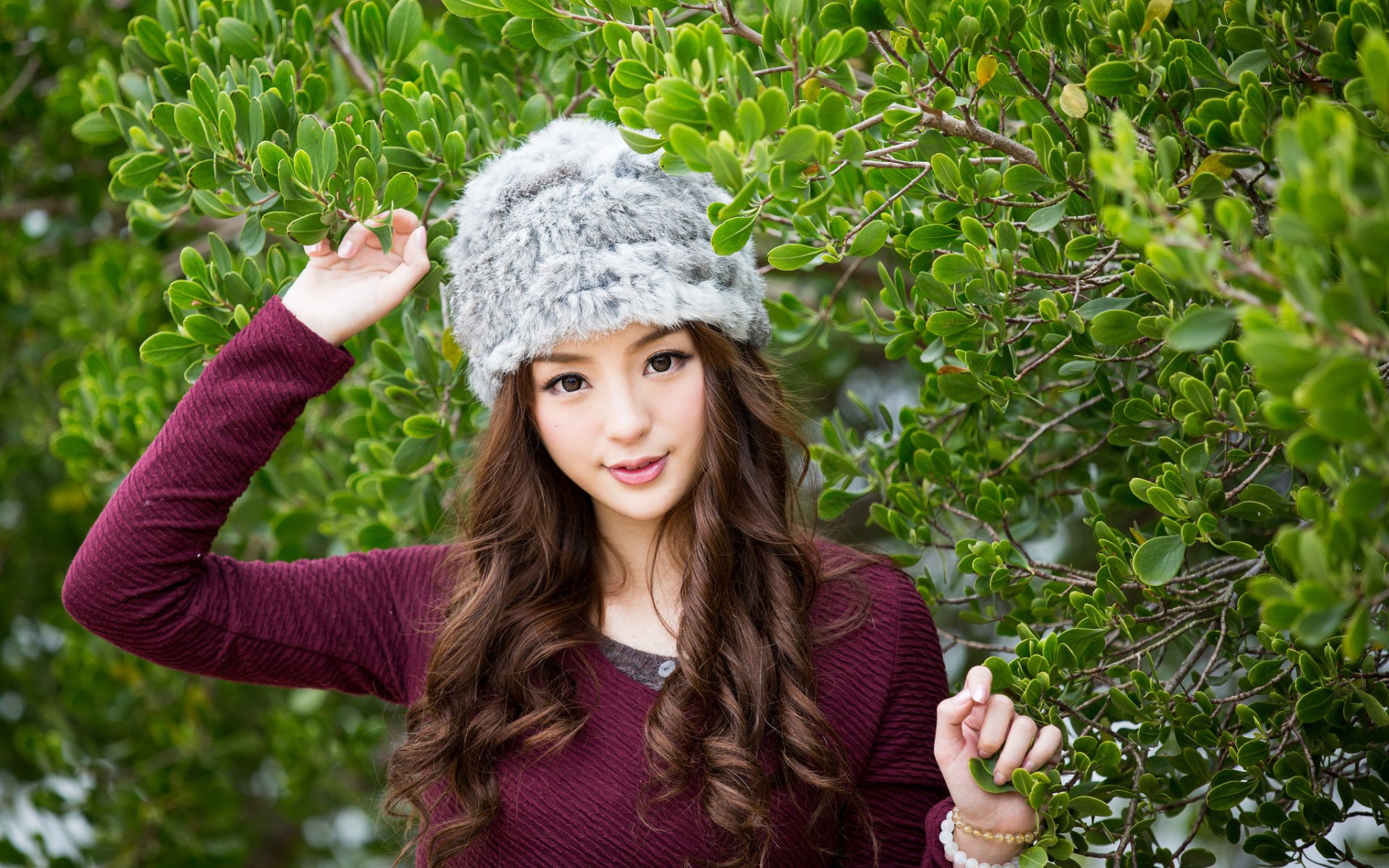 Download Hair Cap Asian Chinese Woman Jancy Wong HD Wallpaper
