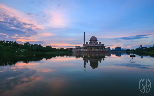 Malaysia Putrajaya religious Putra Mosque HD Desktop Wallpaper | Background Image