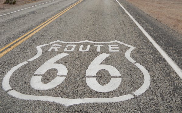 Man Made Road Route 66 HD Wallpaper | Background Image