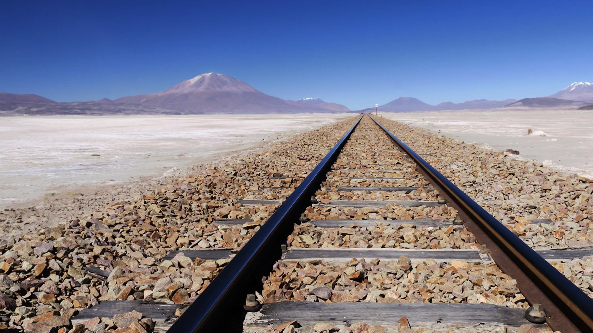 Download Man Made Railroad HD Wallpaper