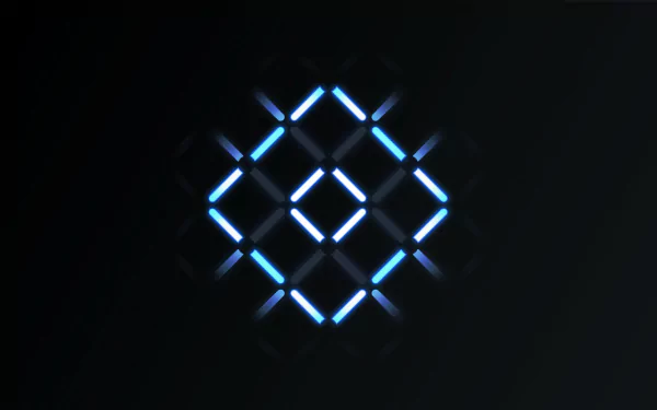 A glowing blue emblem on a dark background, inspired by Halo: Reach, serves as a striking HD PC desktop wallpaper and background for fans of the video game.
