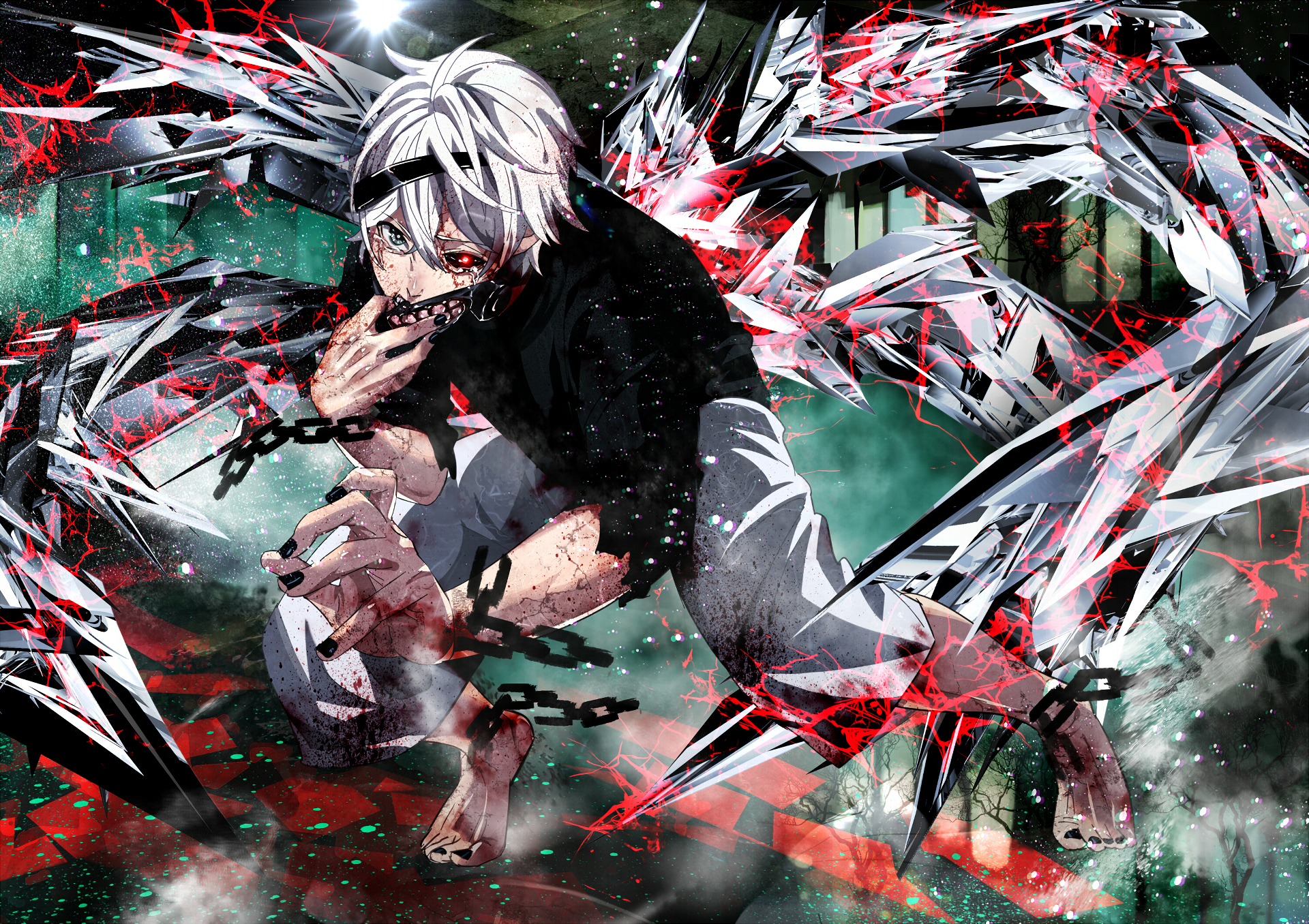 Thám hiểm thế giới bí ẩn của Tokyo Ghoul thông qua những hình nền anime HD đẹp mắt. Hãy truyền tải cảm xúc tột cùng qua các hình ảnh tưởng nhớ và khám phá sự đen tối của thành phố Tokyo.