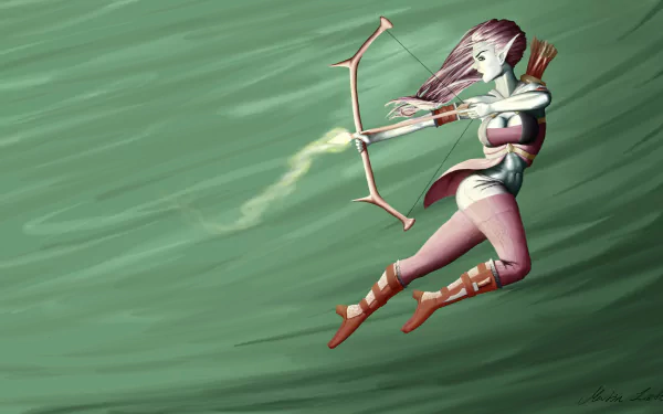 fantasy archer HD Desktop Wallpaper | Background Image