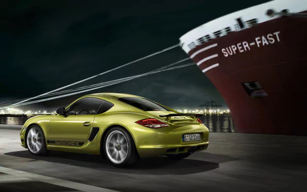 green car car Porsche Porsche Cayman vehicle Porsche Cayman R HD Desktop Wallpaper | Background Image