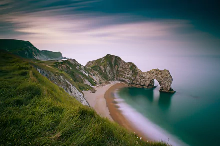 shore coast sea limestone cliff England dorset nature durdle door HD Desktop Wallpaper | Background Image