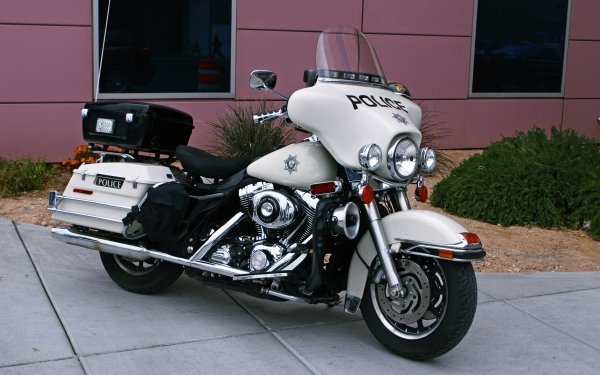 Vehicles Harley-Davidson Police Motorcycle Bike Police Harley-Davidson HD Wallpaper | Background Image