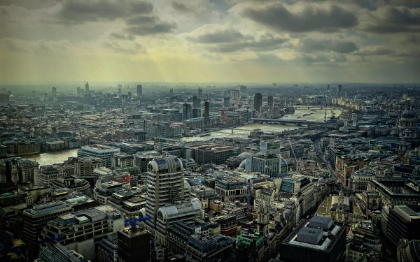 cloud skyline megapolis city England panorama man made London HD Desktop Wallpaper | Background Image