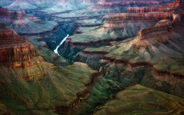 Nature Grand Canyon Canyons Canyon River Arizona Dusk Cliff HD Wallpaper | Background Image