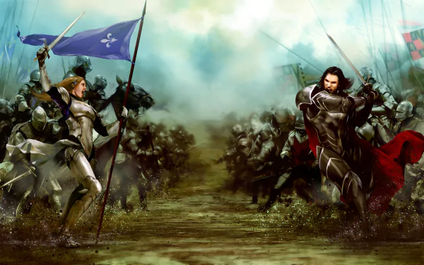 armor sword warrior knight video game Bladestorm: The Hundred Years' War HD Desktop Wallpaper | Background Image