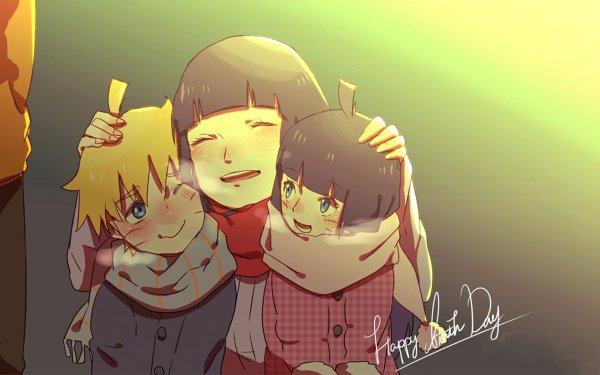 Anime Boruto: Naruto the Movie Naruto Naruto Uzumaki Hinata Hyuga Himawari Uzumaki Boruto Uzumaki HD Wallpaper | Background Image