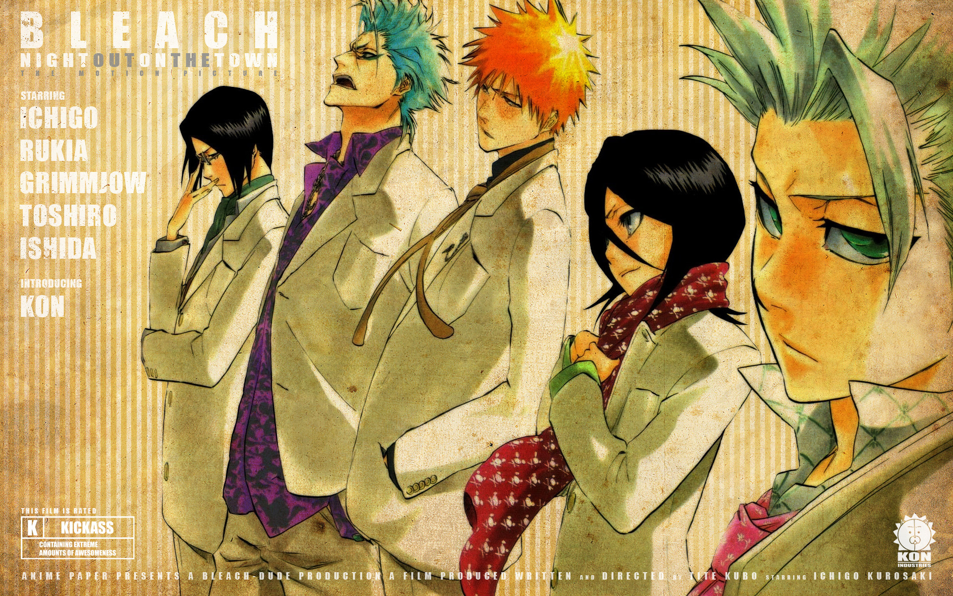 Download Uryu Ishida Grimmjow Jaegerjaquez Tōshirō Hitsugaya Rukia Kuchiki Ichigo Kurosaki Anime Bleach HD Wallpaper