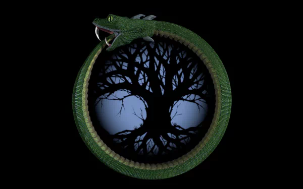fantasy ouroboros HD Desktop Wallpaper | Background Image