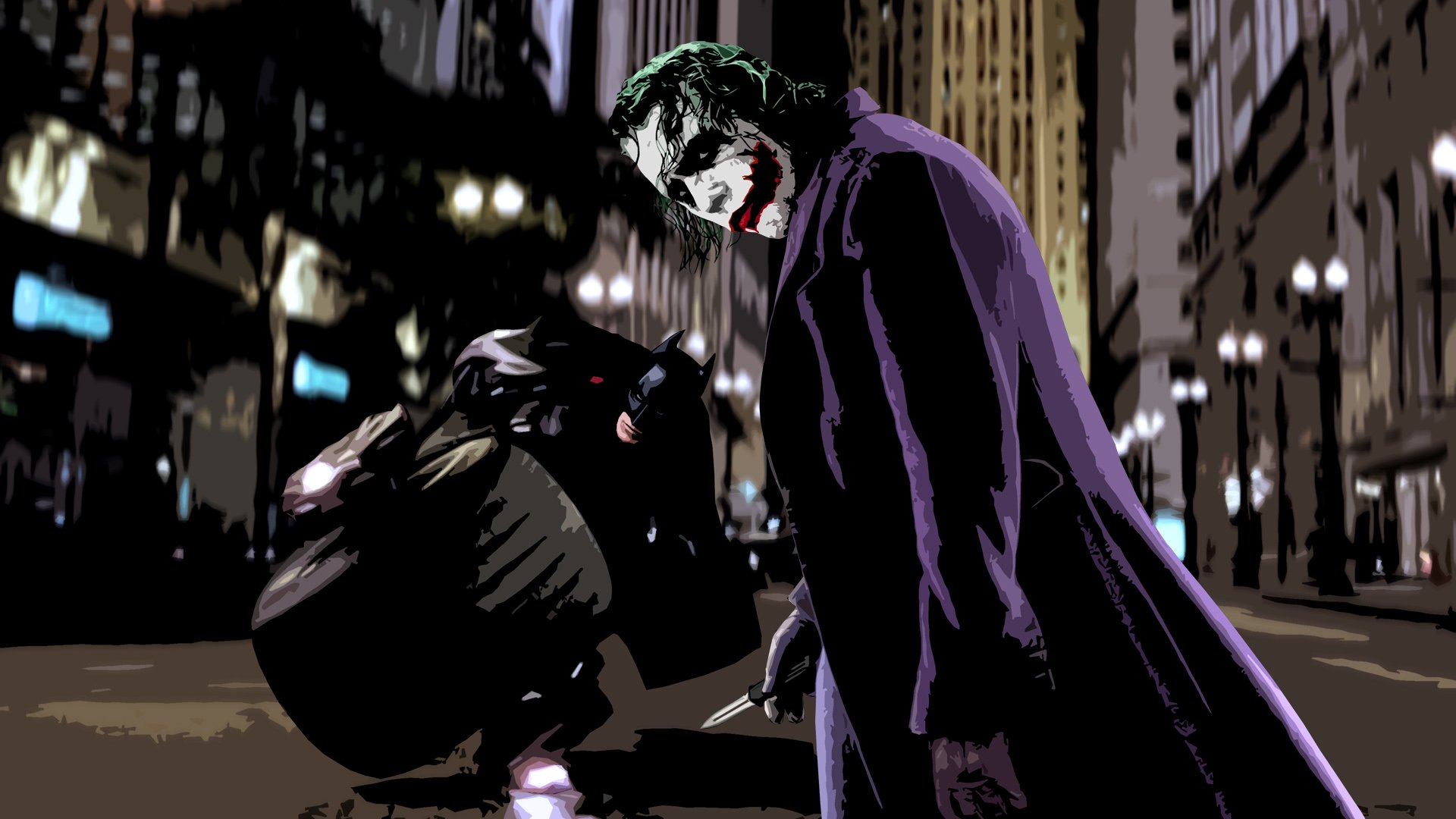 The Dark Knight HD Wallpaper: Batman vs. Joker