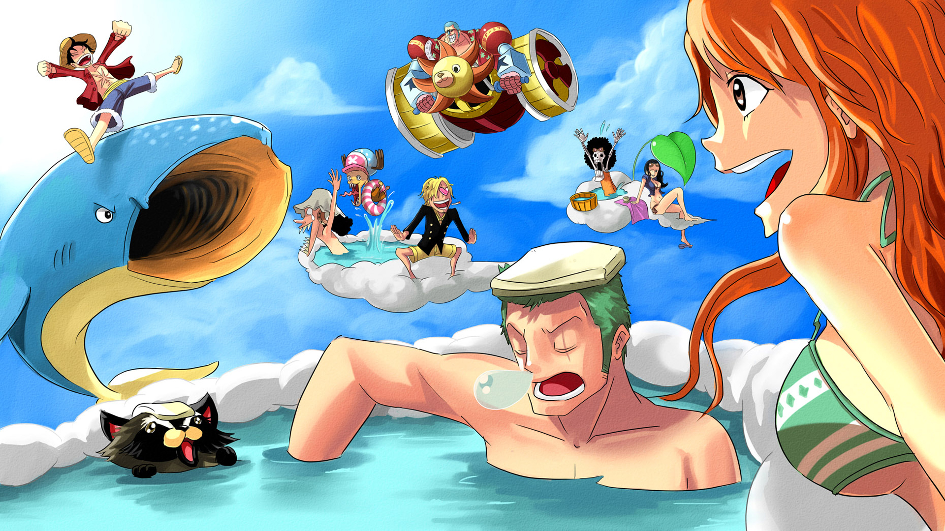 Zoro, anime, chopper, one piece, roronoa, HD phone wallpaper