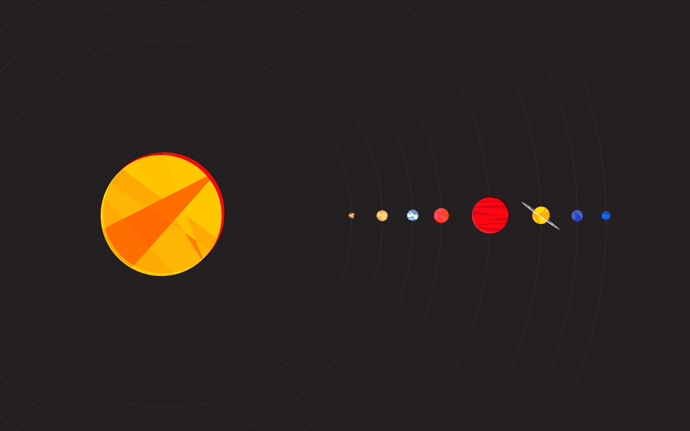 Sci Fi Solar System HD Wallpaper | Background Image