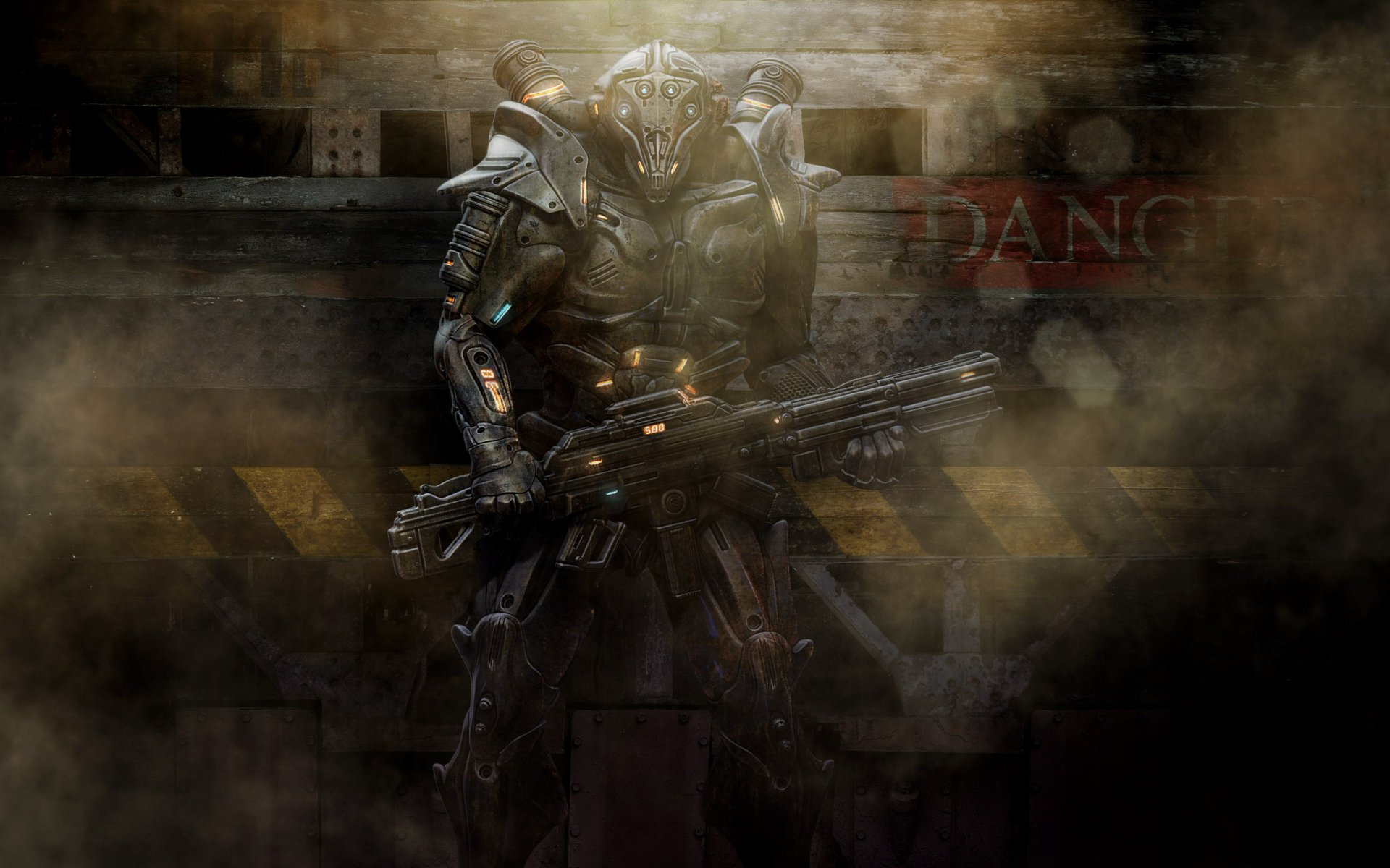 Download Sci Fi Warrior HD Wallpaper by Angel Alonso | 2500x1562 ...