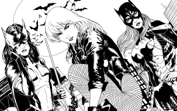 Comics Gotham City Sirens Batgirl Canario Negro Huntress Fondo de pantalla HD | Fondo de Escritorio